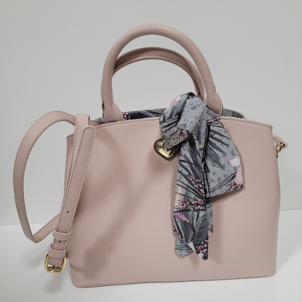 BETSEY JOHNSON Triple Compartment Satchel with Scarf